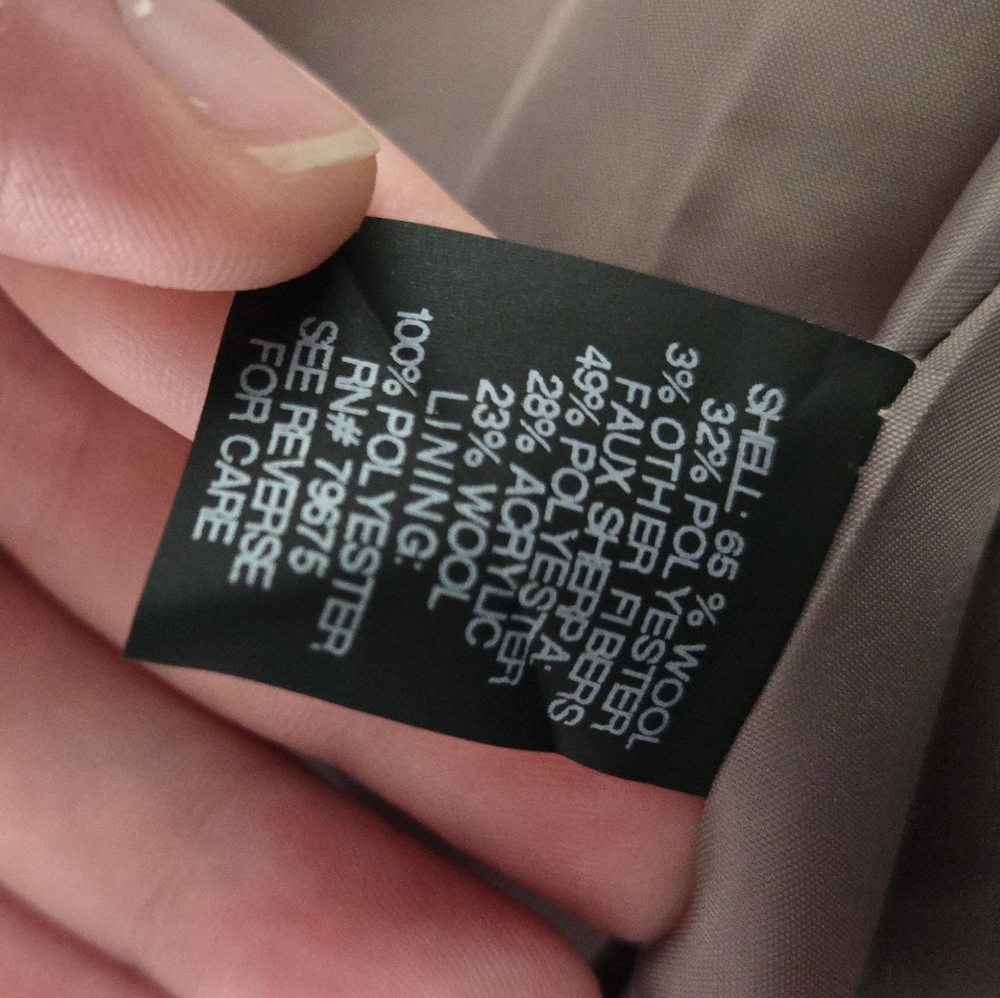 London Fog Zip-Front Sherpa Lined Hood Wool Jacke… - image 5